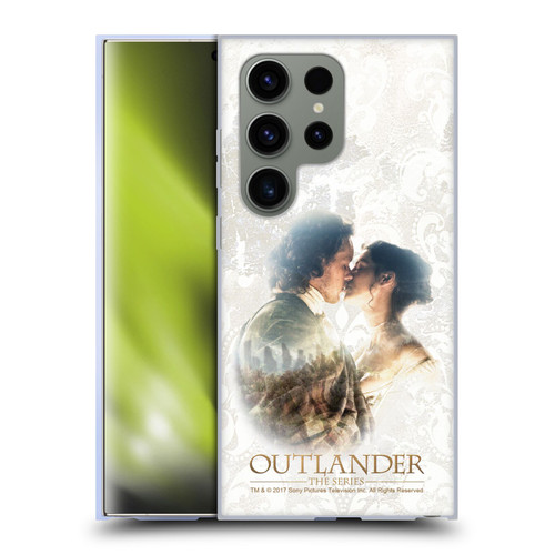 Outlander Portraits Claire & Jamie Kiss Soft Gel Case for Samsung Galaxy S24 Ultra 5G