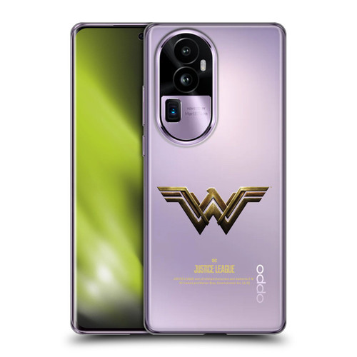 Justice League Movie Logos Wonder Woman Soft Gel Case for OPPO Reno10 Pro+