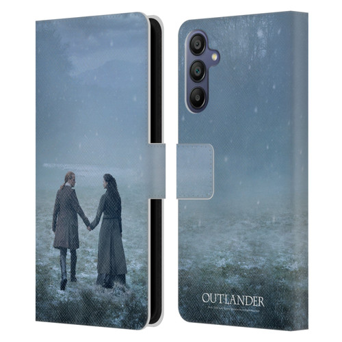 Outlander Season 6 Key Art Jamie And Claire Leather Book Wallet Case Cover For Samsung Galaxy A15