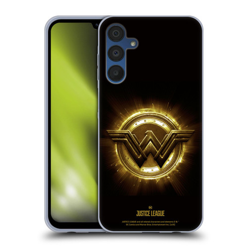 Justice League Movie Logos Wonder Woman 2 Soft Gel Case for Samsung Galaxy A15