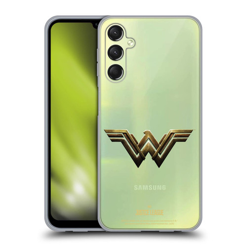 Justice League Movie Logos Wonder Woman Soft Gel Case for Samsung Galaxy A24 4G / Galaxy M34 5G