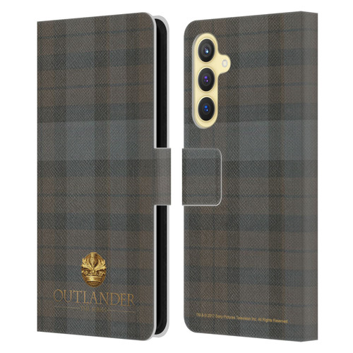 Outlander Tartans Plaid Leather Book Wallet Case Cover For Samsung Galaxy S23 FE 5G