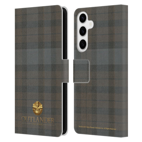 Outlander Tartans Plaid Leather Book Wallet Case Cover For Samsung Galaxy S24+ 5G
