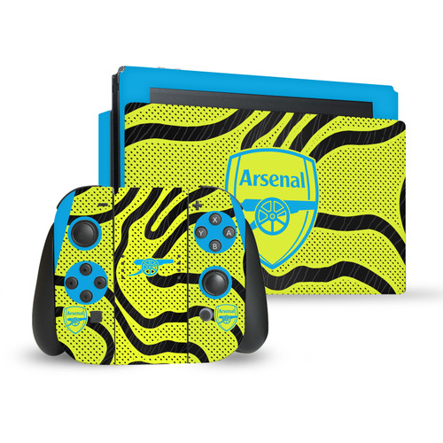 Arsenal FC 2023/24 Crest Kit Away Vinyl Sticker Skin Decal Cover for Nintendo Switch Bundle