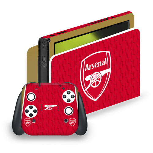 Arsenal FC 2023/24 Crest Kit Home Vinyl Sticker Skin Decal Cover for Nintendo Switch OLED