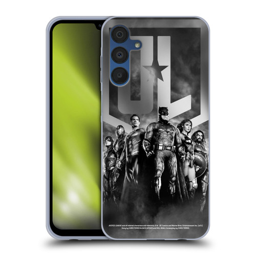 Zack Snyder's Justice League Snyder Cut Character Art Group Logo Soft Gel Case for Samsung Galaxy A15
