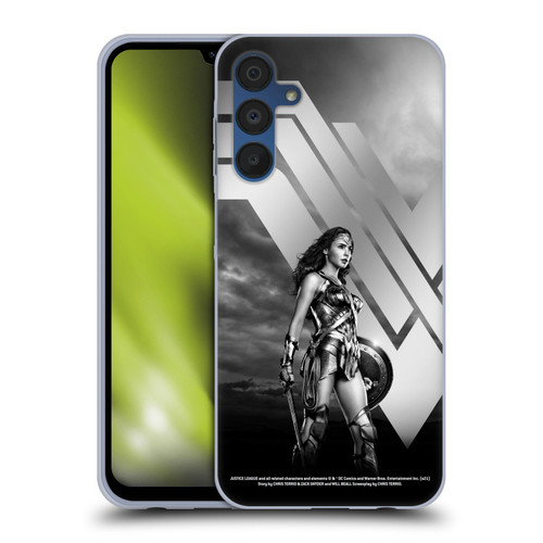Zack Snyder's Justice League Snyder Cut Character Art Wonder Woman Soft Gel Case for Samsung Galaxy A15