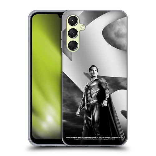 Zack Snyder's Justice League Snyder Cut Character Art Superman Soft Gel Case for Samsung Galaxy A24 4G / Galaxy M34 5G