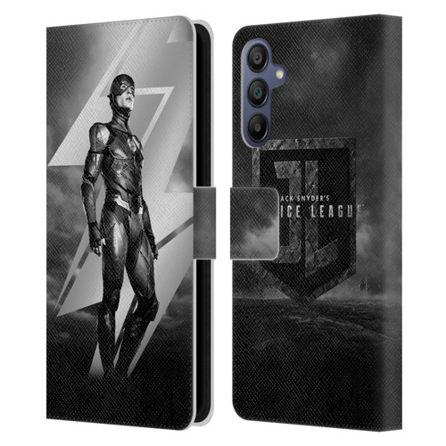 Zack Snyder's Justice League Snyder Cut Character Art Flash Leather Book Wallet Case Cover For Samsung Galaxy A15