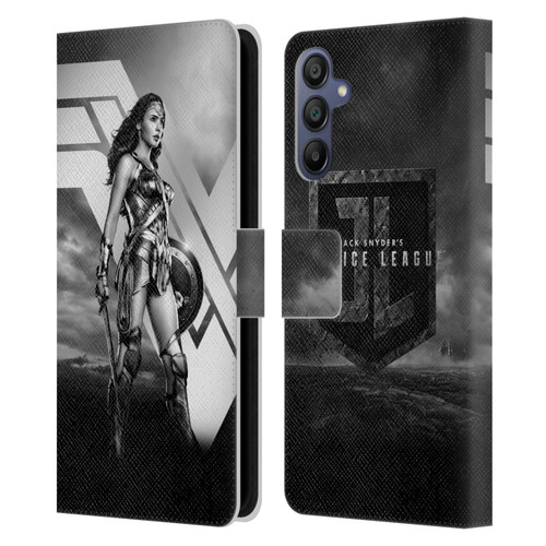 Zack Snyder's Justice League Snyder Cut Character Art Wonder Woman Leather Book Wallet Case Cover For Samsung Galaxy A15
