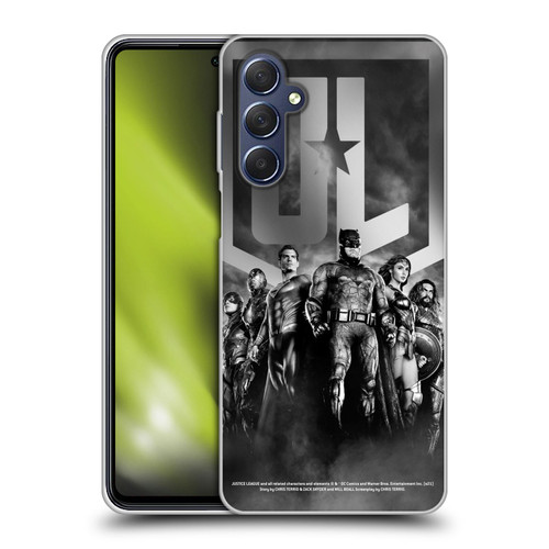 Zack Snyder's Justice League Snyder Cut Character Art Group Logo Soft Gel Case for Samsung Galaxy M54 5G