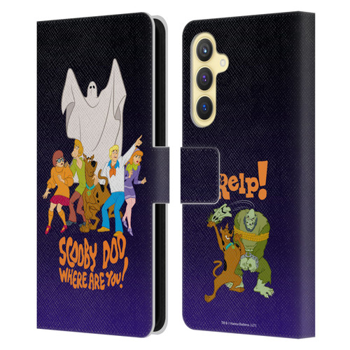 Scooby-Doo Mystery Inc. Where Are You? Leather Book Wallet Case Cover For Samsung Galaxy S23 FE 5G