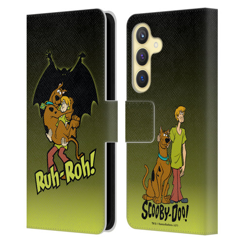 Scooby-Doo Mystery Inc. Ruh-Roh Leather Book Wallet Case Cover For Samsung Galaxy S24 5G