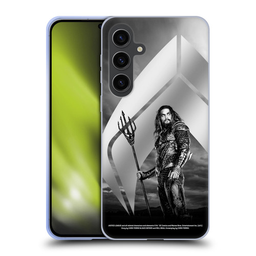 Zack Snyder's Justice League Snyder Cut Character Art Aquaman Soft Gel Case for Samsung Galaxy S24+ 5G