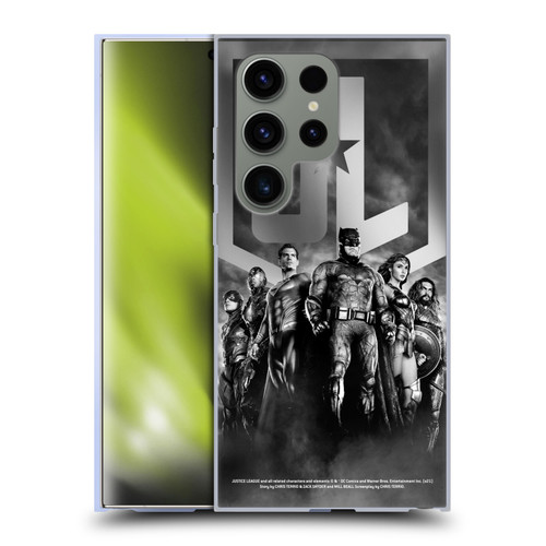 Zack Snyder's Justice League Snyder Cut Character Art Group Logo Soft Gel Case for Samsung Galaxy S24 Ultra 5G