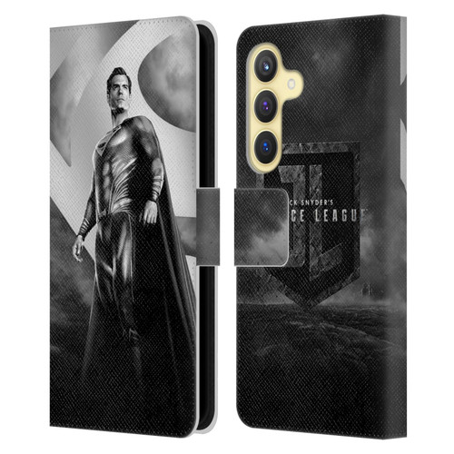 Zack Snyder's Justice League Snyder Cut Character Art Superman Leather Book Wallet Case Cover For Samsung Galaxy S24 5G