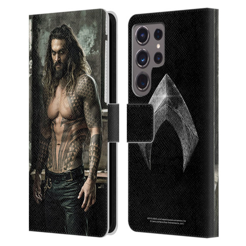 Zack Snyder's Justice League Snyder Cut Photography Aquaman Leather Book Wallet Case Cover For Samsung Galaxy S24 Ultra 5G