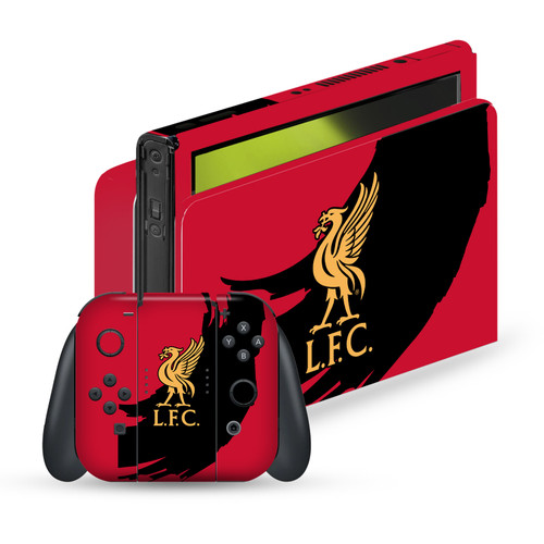 Liverpool Football Club Art Sweep Stroke Vinyl Sticker Skin Decal Cover for Nintendo Switch OLED
