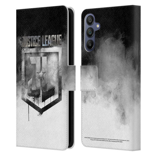 Zack Snyder's Justice League Snyder Cut Graphics Watercolour Logo Leather Book Wallet Case Cover For Samsung Galaxy A15