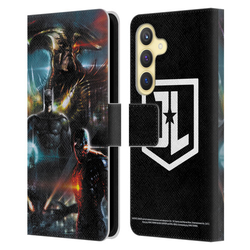 Zack Snyder's Justice League Snyder Cut Graphics Steppenwolf, Batman, Cyborg Leather Book Wallet Case Cover For Samsung Galaxy S24 5G