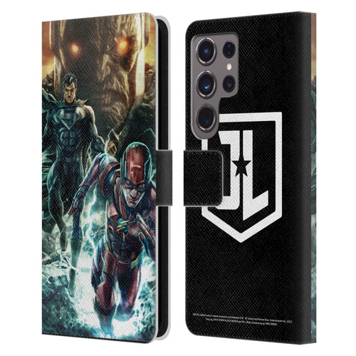 Zack Snyder's Justice League Snyder Cut Graphics Darkseid, Superman, Flash Leather Book Wallet Case Cover For Samsung Galaxy S24 Ultra 5G
