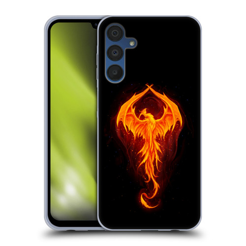 Christos Karapanos Dark Hours Dragon Phoenix Soft Gel Case for Samsung Galaxy A15