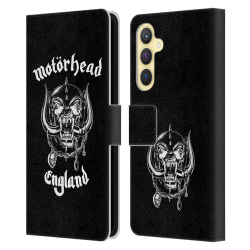 Motorhead Graphics England Leather Book Wallet Case Cover For Samsung Galaxy S23 FE 5G