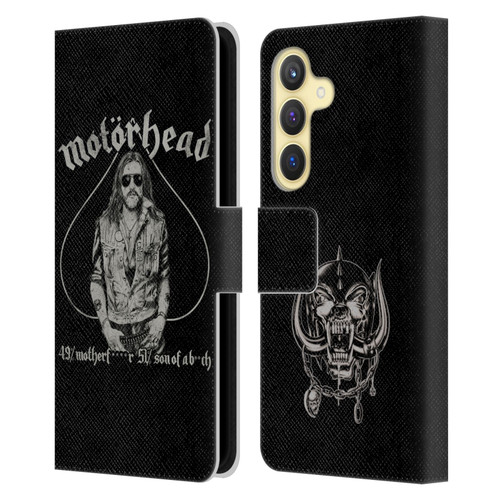 Motorhead Graphics Ace Of Spades Lemmy Leather Book Wallet Case Cover For Samsung Galaxy S24 5G