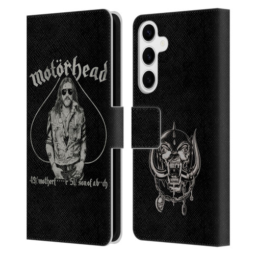 Motorhead Graphics Ace Of Spades Lemmy Leather Book Wallet Case Cover For Samsung Galaxy S24+ 5G