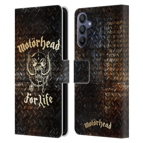 Motorhead Key Art For Life Leather Book Wallet Case Cover For Samsung Galaxy A15