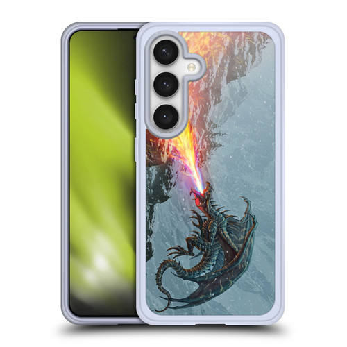 Christos Karapanos Mythical Art Power Of The Dragon Flame Soft Gel Case for Samsung Galaxy S24 5G