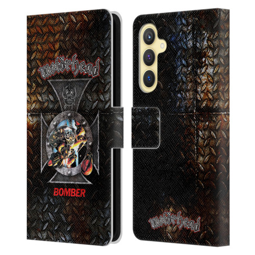 Motorhead Key Art Bomber Cross Leather Book Wallet Case Cover For Samsung Galaxy S23 FE 5G