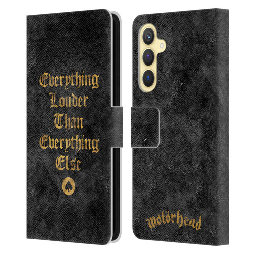 Motorhead Key Art Everything Louder Leather Book Wallet Case Cover For Samsung Galaxy S23 FE 5G