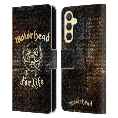 Motorhead Key Art For Life Leather Book Wallet Case Cover For Samsung Galaxy S23 FE 5G