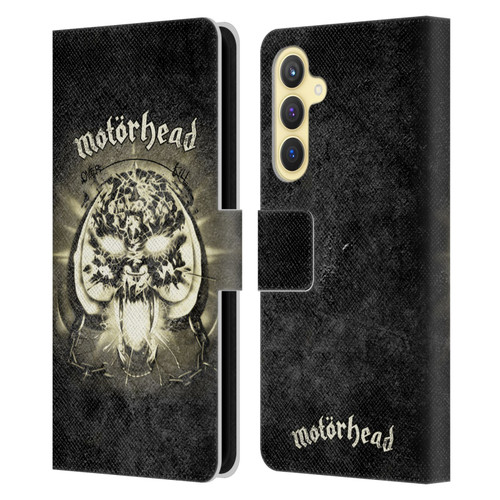 Motorhead Key Art Overkill Leather Book Wallet Case Cover For Samsung Galaxy S23 FE 5G