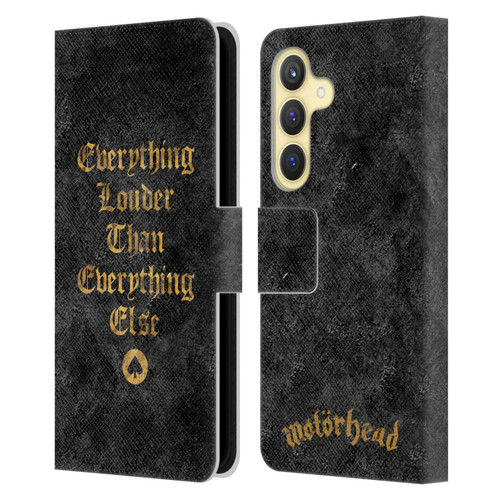 Motorhead Key Art Everything Louder Leather Book Wallet Case Cover For Samsung Galaxy S24 5G