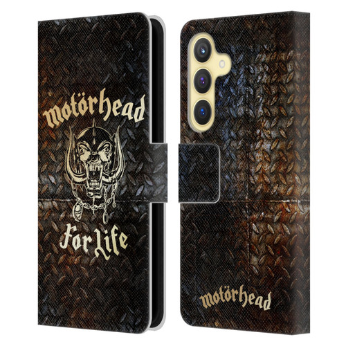 Motorhead Key Art For Life Leather Book Wallet Case Cover For Samsung Galaxy S24 5G