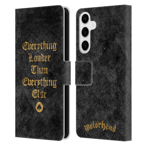 Motorhead Key Art Everything Louder Leather Book Wallet Case Cover For Samsung Galaxy S24+ 5G