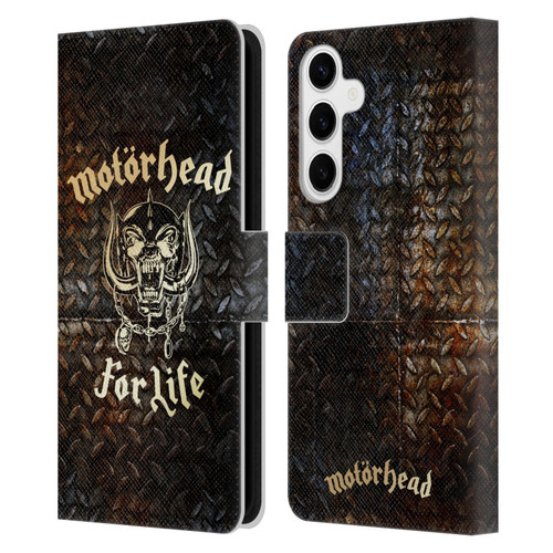 Motorhead Key Art For Life Leather Book Wallet Case Cover For Samsung Galaxy S24+ 5G