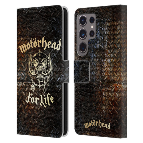 Motorhead Key Art For Life Leather Book Wallet Case Cover For Samsung Galaxy S24 Ultra 5G