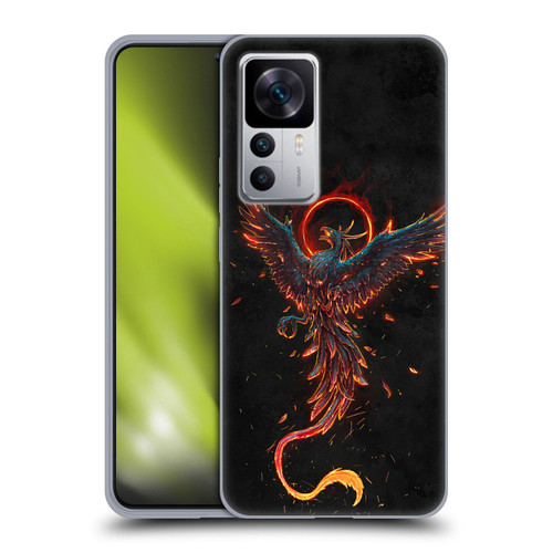 Christos Karapanos Mythical Art Black Phoenix Soft Gel Case for Xiaomi 12T 5G / 12T Pro 5G / Redmi K50 Ultra 5G