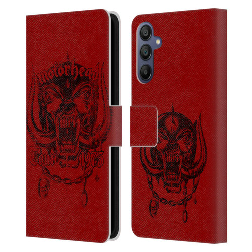 Motorhead Tours 1975 Leather Book Wallet Case Cover For Samsung Galaxy A15