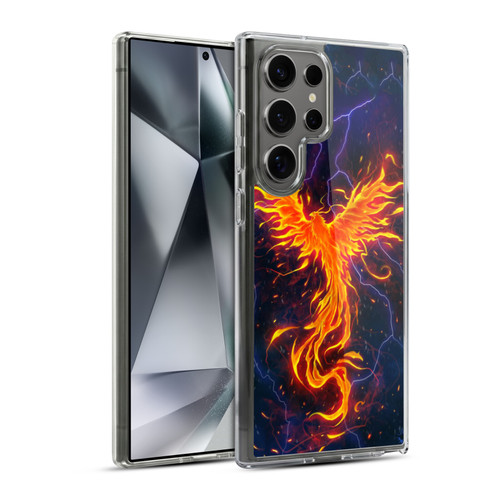 Christos Karapanos Phoenix 3 Rage Soft Gel Case for Samsung Galaxy S24 Ultra 5G & MagSafe