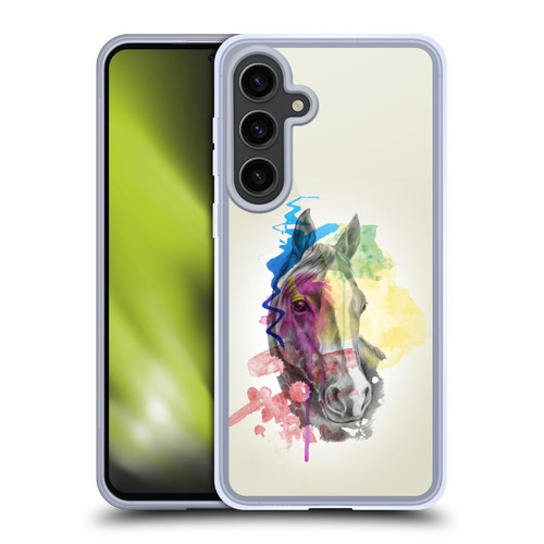 Mark Ashkenazi Animals Horse Soft Gel Case for Samsung Galaxy S24+ 5G