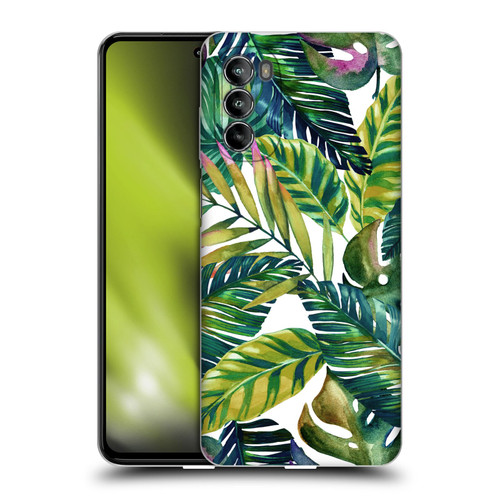 Mark Ashkenazi Banana Life Tropical Leaves Soft Gel Case for Motorola Moto G82 5G