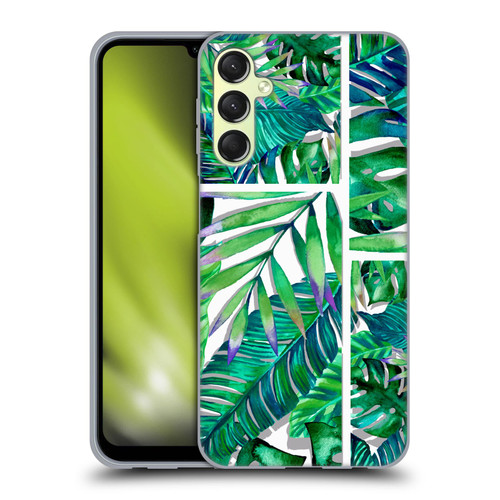 Mark Ashkenazi Banana Life Tropical Green Soft Gel Case for Samsung Galaxy A24 4G / M34 5G