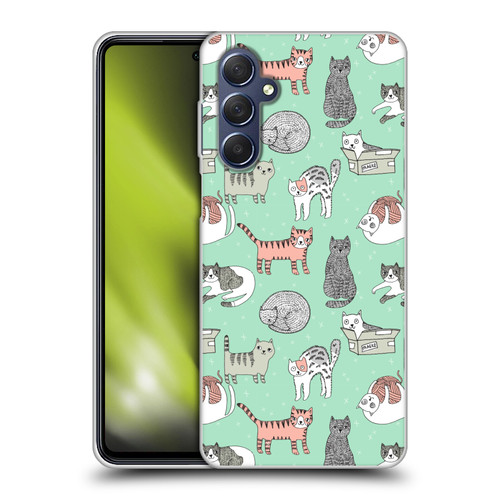 Andrea Lauren Design Animals Cats Soft Gel Case for Samsung Galaxy M54 5G