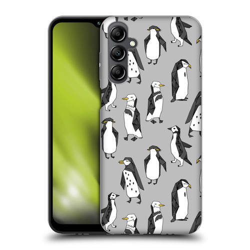 Andrea Lauren Design Birds Gray Penguins Soft Gel Case for Samsung Galaxy M14 5G