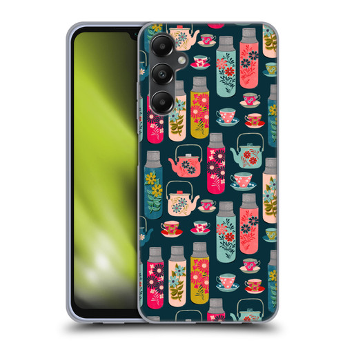 Andrea Lauren Design Food Pattern Jars & Teacups Soft Gel Case for Samsung Galaxy A05s