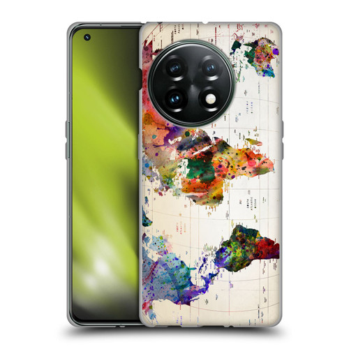 Mark Ashkenazi Pop Culture Map Of The World Soft Gel Case for OnePlus 11 5G